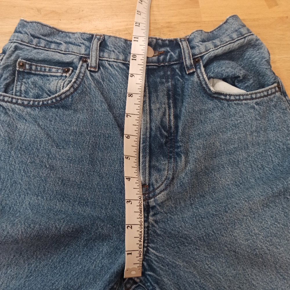 Reformation Womens High Rise Jeans Size 24x26 Blue Straight Fit Denim - Picture 12 of 16